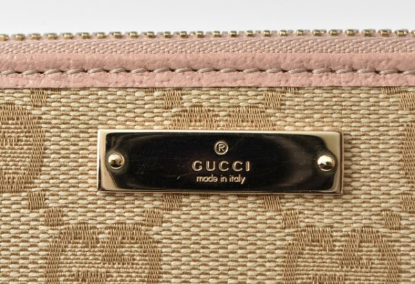 201215 26 g 4 Gucci Long Wallet GG Beige Pink