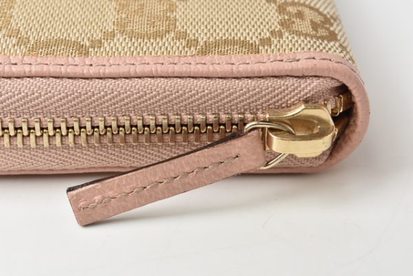 201215 26 g 5 Gucci Wallet GG Beige Pink