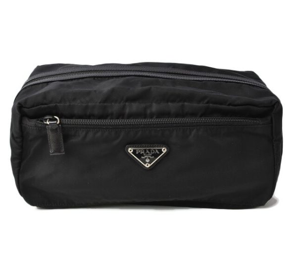 201215 28 p 1 Prada Pouch Nylon Black