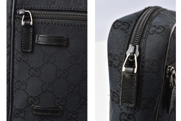 201215 31 g 6 Gucci Messenger Bag GG Black