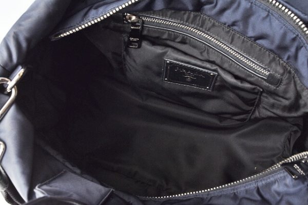 201215 6 p 11 Prada 2Way Shoulder Bag Tote Bag Testu Nero