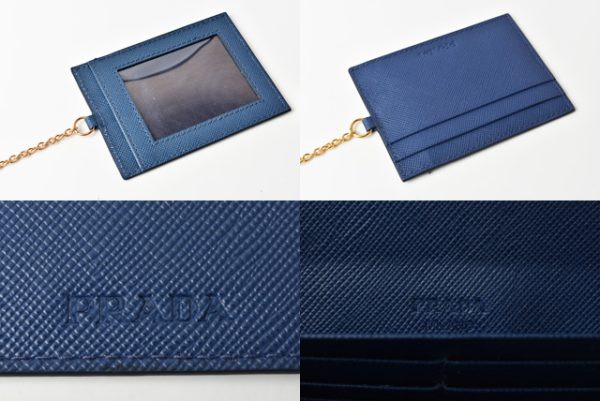 201215 8 p 11 Prada Saffiano Wallet Blue