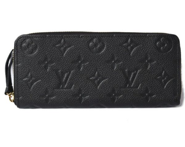 201225 11 lv 1 Louis Vuitton Long Wallet Clemence Empreinte Noir Black