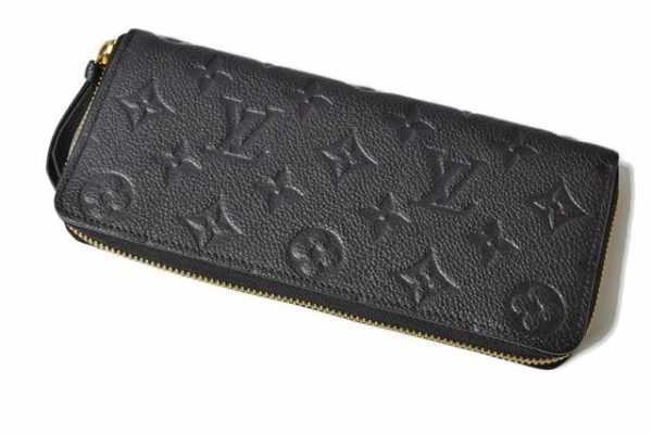 201225 11 lv 2 Louis Vuitton Long Wallet Clemence Empreinte Noir Black