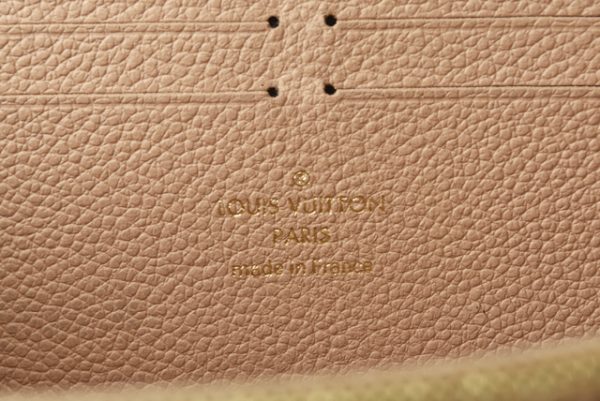 201225 13 lv 6 Louis Vuitton Long Wallet Portefeuille Clemence Empreinte Dune