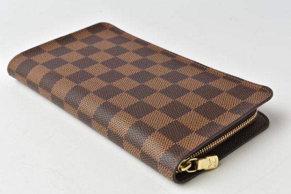 201225 20 lv 5 Louis Vuitton Portomone Zip Wallet Long Damier Brown