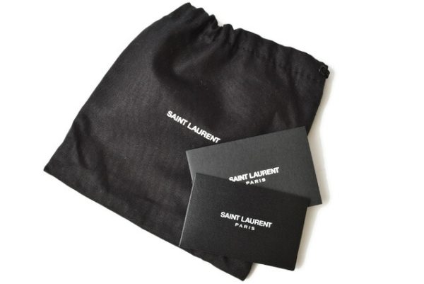 201225 635 03 10 Saint Laurent Wallet Monogram Studs Black