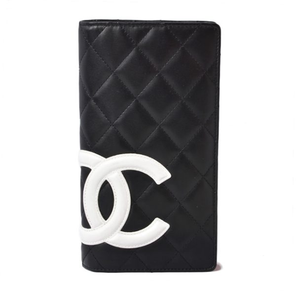 201225 7 c 1 Chanel Long Wallet Cambon Black White