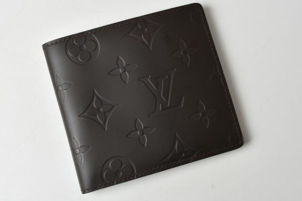 201225 8 lv 2 Louis Vuitton Wallet Calfskin Monogram Glace