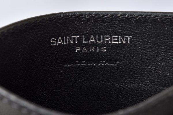 201228 533 04 ysl 6 Saint Laurent Card Case Heart Motif Studs Black