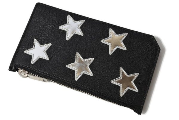 201228 533 05 ysl 3 Saint Laurent Coin Case Card Case Ship Pouch Star Black