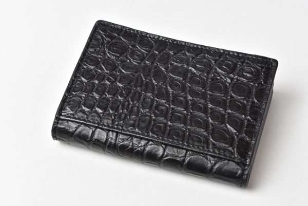 201228 533 09 ysl 3 Saint Laurent Coin Case Card Case Card Holder Crocodile Black