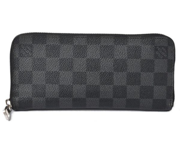 201229 15 lv 1 Louis Vuitton Zippy Wallet Damier Graphite Black