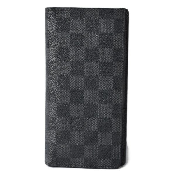 201229 17 lv 1 Louis Vuitton Long Wallet Portefeuille Brother Damier Graphite