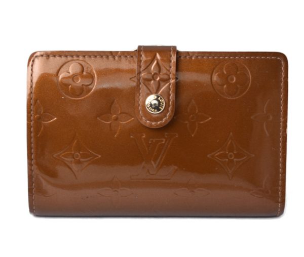 201229 20 lv 1 Louis Vuitton Wallet Portefeuille Viennois Vernis Bronze