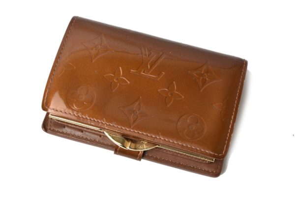 201229 20 lv 3 Louis Vuitton Wallet Portefeuille Viennois Vernis Bronze