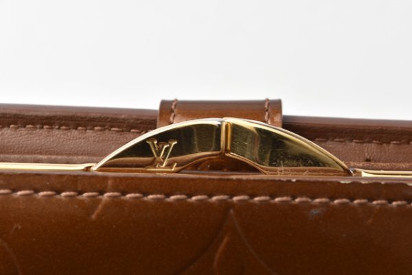 201229 20 lv 4 Louis Vuitton Wallet Portefeuille Viennois Vernis Bronze