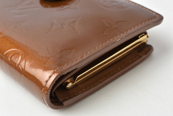 201229 20 lv 6 Louis Vuitton Wallet Portefeuille Viennois Vernis Bronze