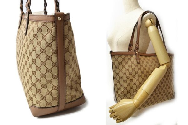 201229 24 g 2 Gucci Tote Bag GG Beige Brown