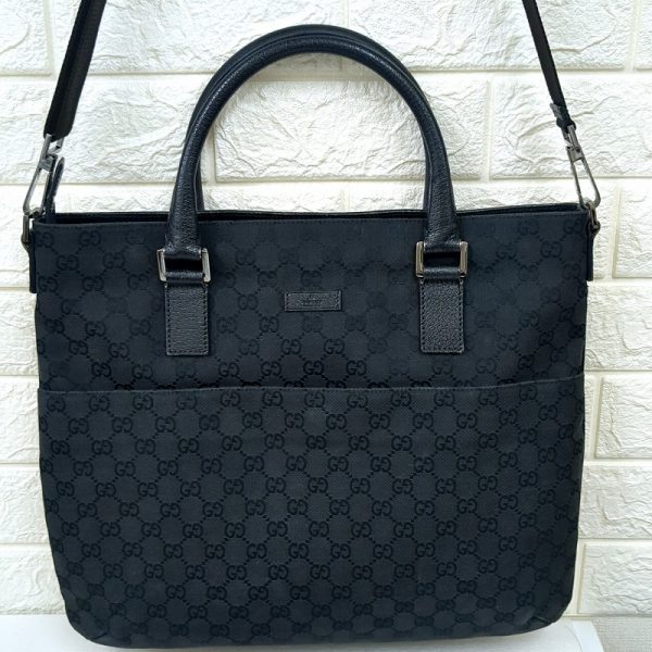 20231211 140713854 GUCCI GG pattern handbag shoulder bag black bag