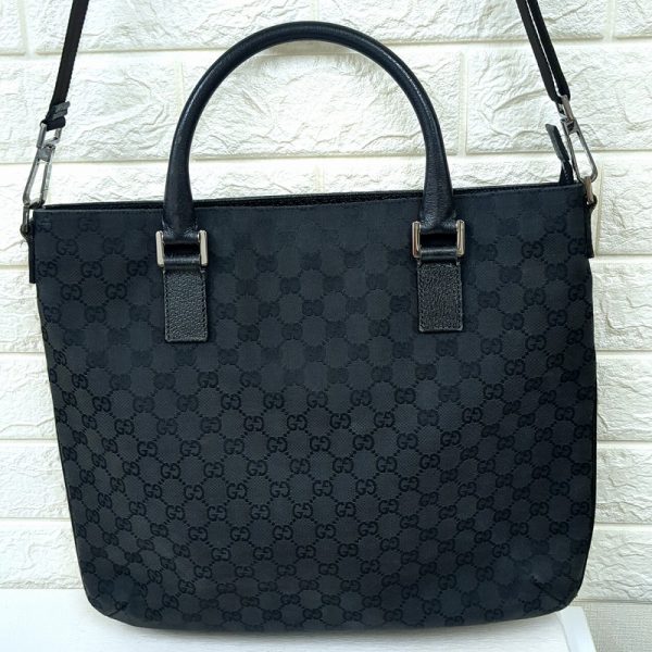 20231211 140911883 GUCCI GG pattern handbag shoulder bag black bag