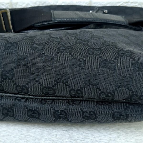 20231211 141039269 GUCCI GG pattern handbag shoulder bag black bag