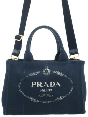 2023144150019 Prada Chain Nylon Tote Black