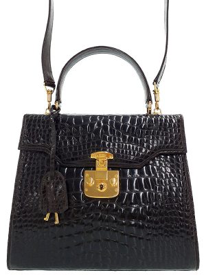 2023228530010 Fendi By the Way Business Bag Leather Black Blue Yellow