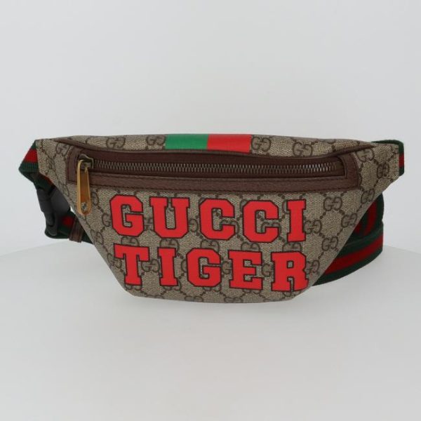 20240605184110 1 Gucci Tiger Belt GG Supreme Body Hip Bag Crossbody Waist Bag