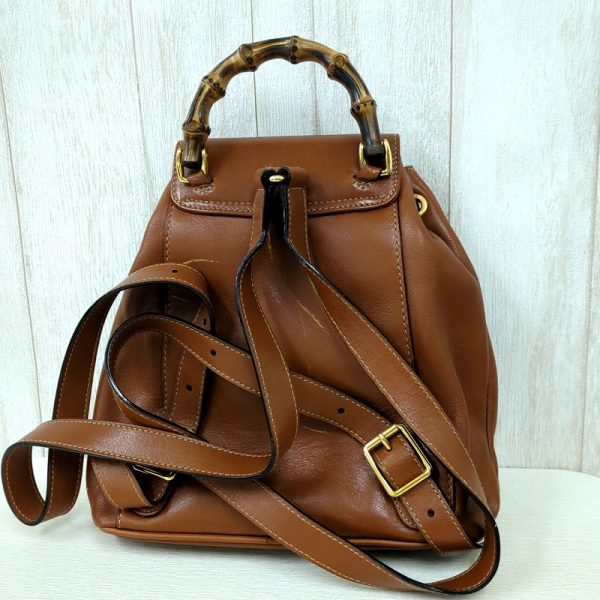 20240612 154332636 GUCCI Bamboo Mini Backpack Brown Bag