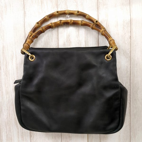 20240613 154348890 GUCCI Bamboo Handbag Black Bag