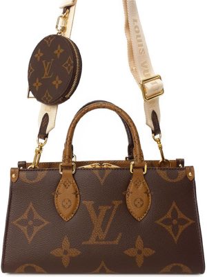 2024151450017 Louis Vuitton On The Go PM Bicolor Tourtrail Creme Handbag Amplant