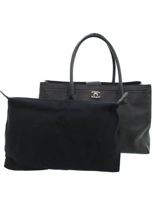 2033006890014 Chanel Caviar Skin Reproduction Tote Bag Black