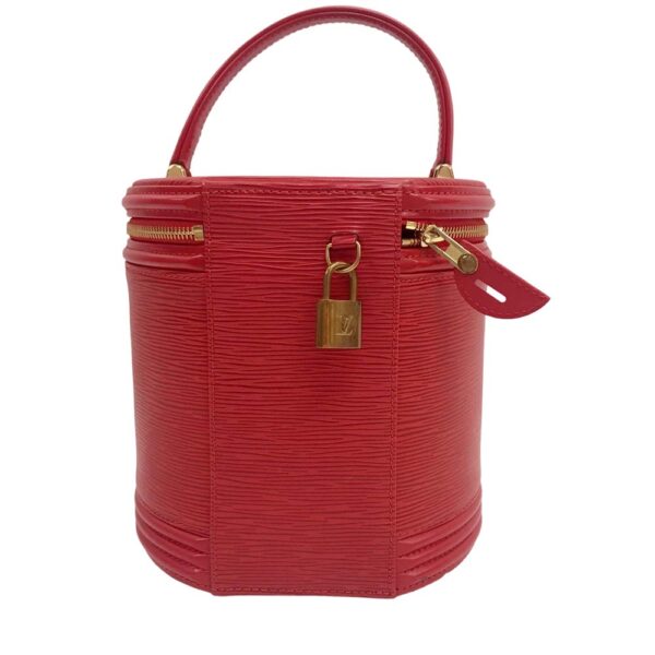 21 1425 1 4 Louis Vuitton Cannes Vanity Bag Epi Red