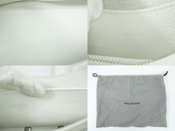 2100020000004992 9 Balenciaga Neo City Mini 2WAY Shoulder Bag Handbag Pochette White