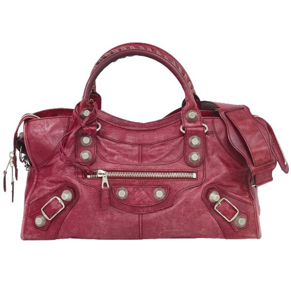 2100020000008944 1 Balenciaga The Giant Part Time 2WAY Shoulder Bag Handbag Bordeaux