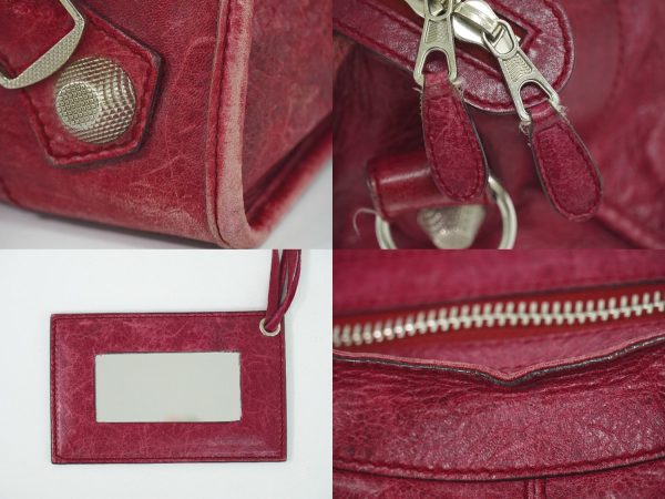 2100020000008944 4 Balenciaga The Giant Part Time 2WAY Shoulder Bag Handbag Bordeaux