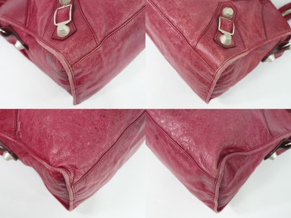 2100020000008944 7 Balenciaga The Giant Part Time 2WAY Shoulder Bag Handbag Bordeaux