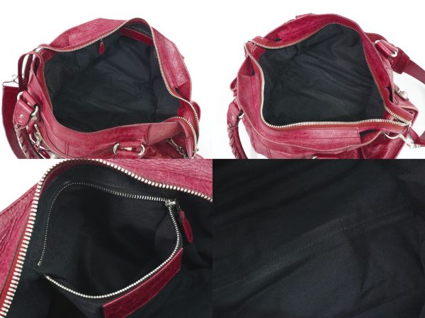 2100020000008944 8 Balenciaga The Giant Part Time 2WAY Shoulder Bag Handbag Bordeaux