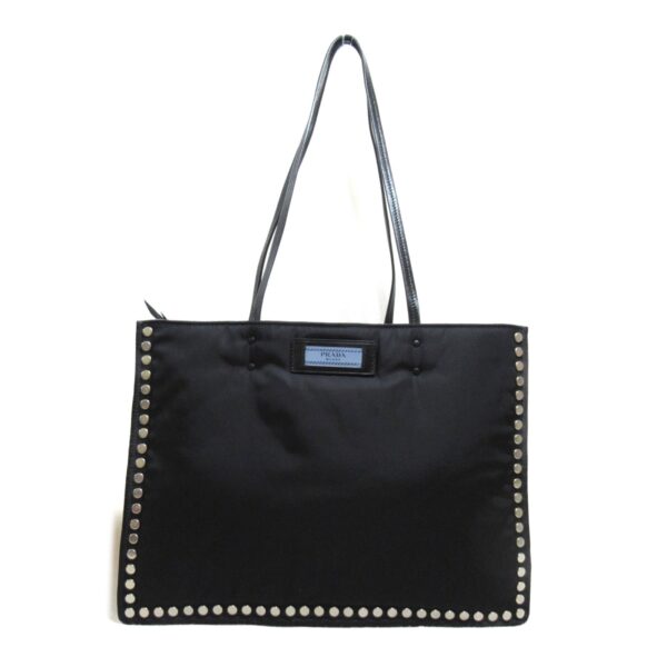 2100301107137 3 Prada Nylon Tote Bag Black