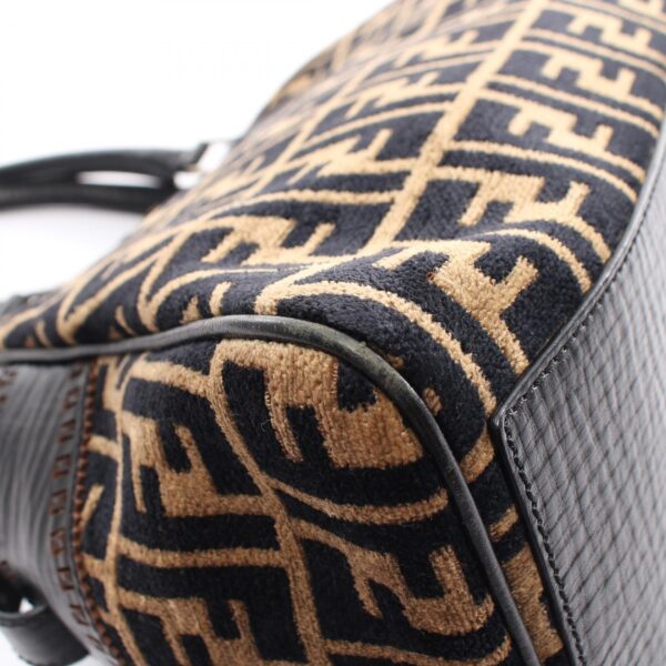 2100301141797 5 Fendi Zucca Fabric Handbag Beige Black