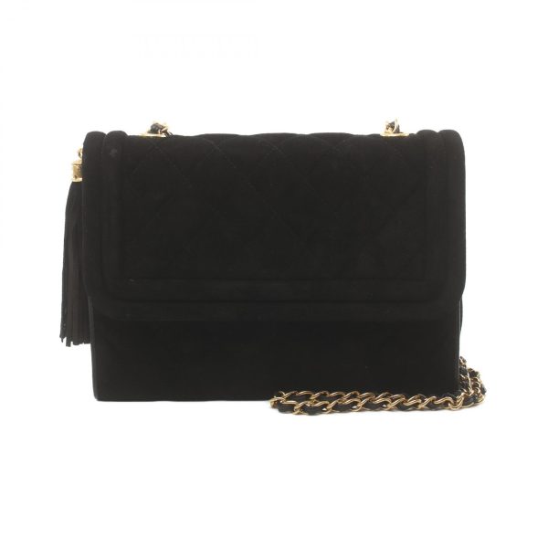 2100301147874 1 Chanel Matelasse Shoulder Bag Suede Black