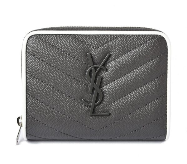 210105 547 01 ysl 1 Saint Laurent Folding Wallet Monogram Asphalt