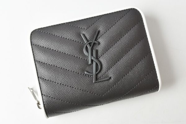 210105 547 01 ysl 2 Saint Laurent Folding Wallet Monogram Asphalt