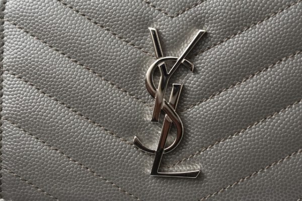 210105 547 03 ysl 7 Saint Laurent Mini Wallet Monogram Full Zip Asphalt