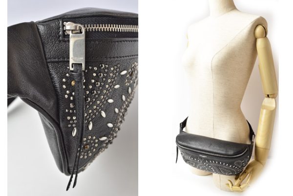 210105 618 24 ysl 3 Saint Laurent Body Bag Studs Black