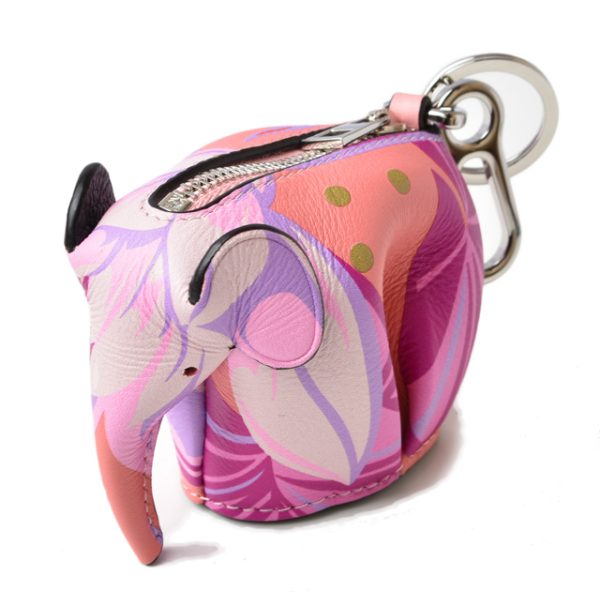 210115 843 11 lo 1 Loewe Elephant Charm Accessory Case Pink Multi