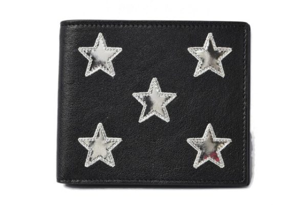 210115 865 02 ysl 2 Saint Laurent Folding Wallet Star Black