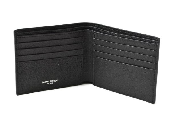 210115 865 02 ysl 4 Saint Laurent Folding Wallet Star Black