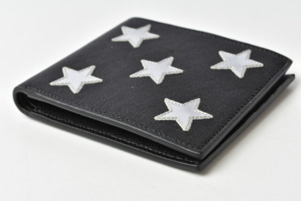 210115 865 02 ysl 7 Saint Laurent Folding Wallet Star Black